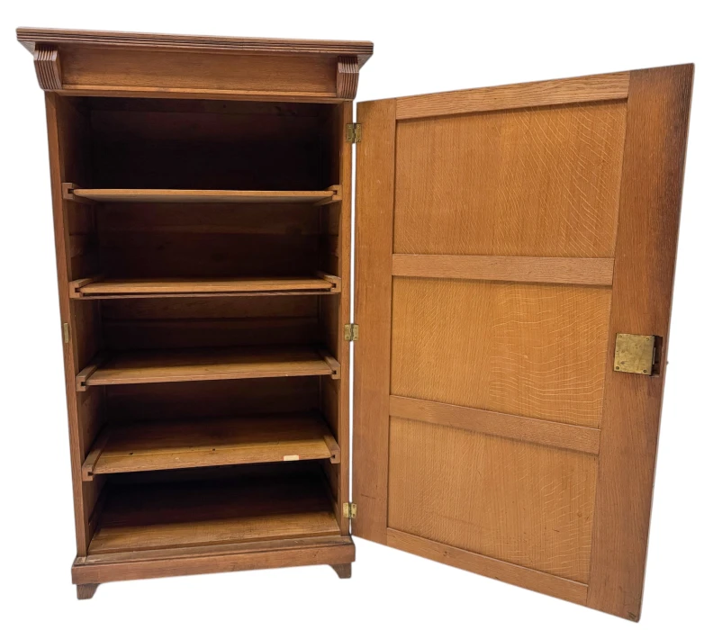 Arts & Crafts Art Nouveau One-Door Cabinet, 1900s